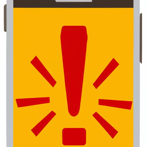 Biểu tượng chấm than đỏ trên điện thoại thể hiện lỗi khi gửi tin nhắn SMS
