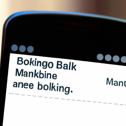 Điện thoại di động hiển thị thông báo SMS banking trên màn hình