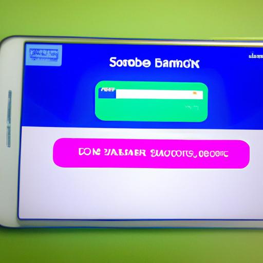 Màn hình điện thoại hiển thị giao diện dịch vụ SMS banking của Sacombank.