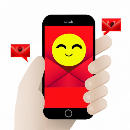 Gửi tin nhắn SMS Tết với biểu tượng phong bì đỏ