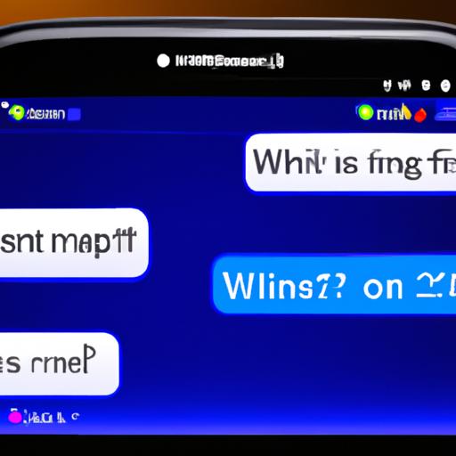 Màn hình điện thoại thông minh hiển thị cuộc trò chuyện qua tin nhắn SMS với bạn bè.