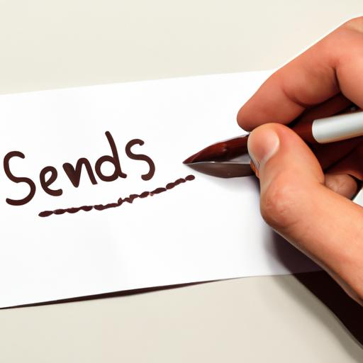 Viết tin nhắn 'send sms' trên giấy